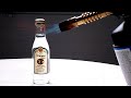 raki vodka bottle vs gas torch slow motion