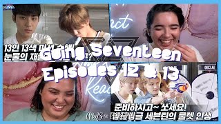 The staff has favorites 🤣 Reacting to GOING SEVENTEEN EP.12 & 13 Roulette Life | Ams & Ev React