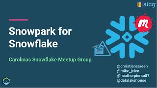 Snowpark for Snowflake