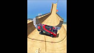 Extreme Downhill Car Challenge in GTA V! 🌟 #GTA5 #Shorts #CarJump