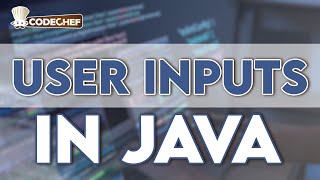 Java User Input