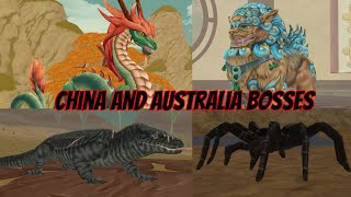 WildCraft | Defeating Chinese Dragon, Foo Dog, Ancient Megalania, and Venomous Spider