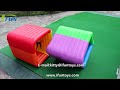 outdoor interactive inflatable flip it team building square rolling sports game