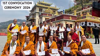 1st convocation ceremony, Dorje Drak  collage Nyingma Institute