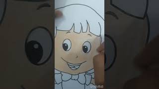 Little Artist Brush pens colour drawing|#shorts