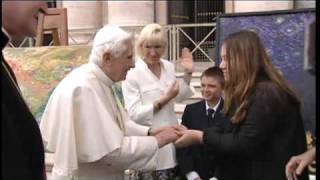 Father Damien: Pope greets Hawaiian children