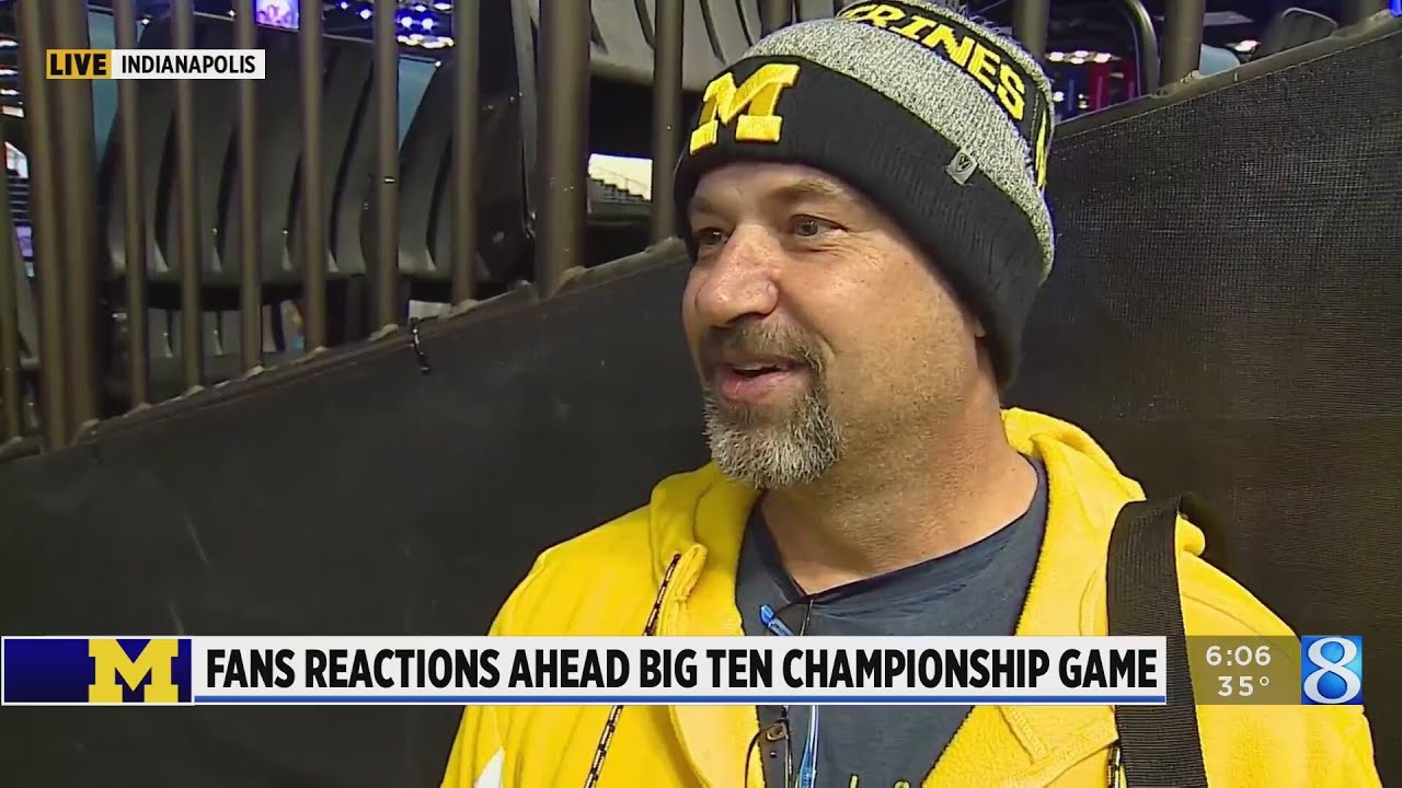 Fan Reactions Ahead Of Big Ten Championship Game - YouTube