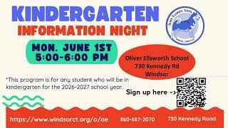 Windsor Board of Education Regular Meeting Tuesday, May 19, 2026 7:00 PM