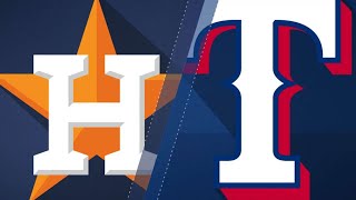 Astros rack up 18 hits in rout of Rangers: 9/26/17