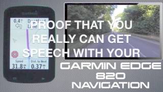 Garmin Edge 820 - Turn By Turn Voice Navigation Does Work And Here's The Proof!