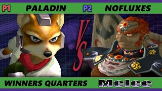 S@X 405 Online Winners Quarters - NoFluxes (Ganondorf) Vs. Paladin (Fox) Smash Melee - SSBM