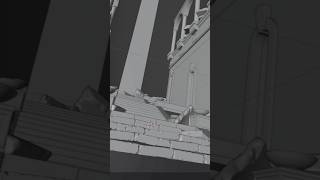 [OCD] One Click Damage Create Old Stone Stairs #blender #tutorial #modeling #conceptart #3dart