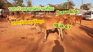 1ธ.ค.67สำรวจราคาวัวตลาดนัดบ้านเทื่อมอ.บ้านผือจ.อุดรธานี(ทุกวันอาทิตย์)