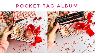 DIY Pocket Tag album | Using Craftreat Scrapbook Template |