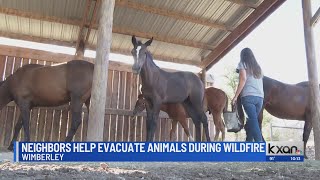 Neighbors band together to evacuate animals during wildfire