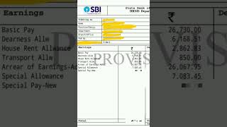 SBI JA 2024 NEW JOINING SALARY SLIP 🧿🙏|SBI Salary|70k+ 😱|#sbi #sbipo #sbiclerk #sbiposalary #banking