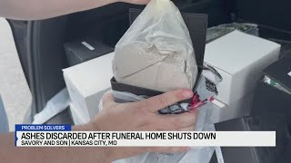 Man finds discarded ashes of 17 people sitting outside shut-down Kansas City funeral home