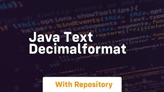 java text decimalformat