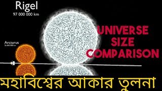 মহাবিশ্বের আকারের তুলনা ।। বিশ্বব্রহ্মান্ড কত বড়ো ।। UNIVERSE SIZE COMPARISON