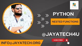 Python Nested Functions #python #pythonprogramming #pythontutorial #pythonforbeginners @jayatech4u