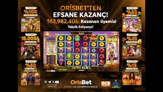 Gates Of Olympus 1000 \u0026 OrisBet işbirliği ile Gelen Efsane kazanç! Saniyeler içinde 163,982.40₺