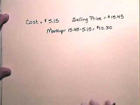Markup on Selling Price - www.atcmathprof.com Markup on Selling Price - www.atcmathprof.com