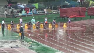 2017.06.25 福岡県中学選手権 1年生男子100ｍ決勝