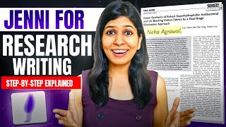 HOW TO USE AI TOOL JENNI FOR RESEARCH PAPER WRITING🔥| Step-by-step process explained 🤯