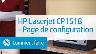 HP Laserjet CP1518 - Page de configuration