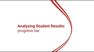 Analyzing student results: progress bar