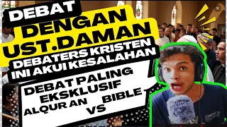 HANZO debaters kristen tak berkutik dengan semua narasi ust.daman bible vs al Qur'an