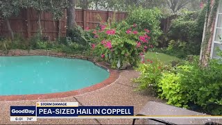 Storms drop pea-sized hail in Coppell