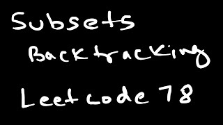 Subsets | Leetcode 78 | Backtracking Approach | JAVA
