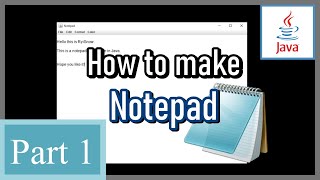 How to Make Notepad in Java Swing (1/8) - Text Area with Scroll Bar
