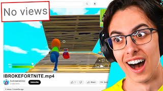 Reacting To Fortnite Videos With 0 VIEWS... (TERRIBLE)