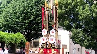 令和4年9月24日　戸畑祇園大山笠行事　飛幡八幡宮祇園大祭中日　宿前では今日の行事のはじまりを知らせる囃子が奏じられています！