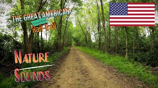 Virtual Running Adventure on the Great American Rail-Trail in Illinois, USA | 4K Video