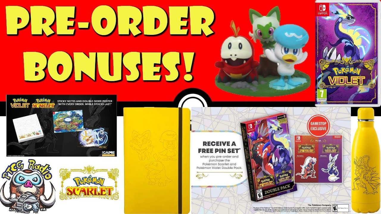 The Best Pre-Order Bonuses For Pokémon Scarlet And Violet! (New Pokémon ...