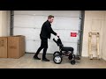 how to fold an electric wheelchair lith tech smart chair recliner full demo.