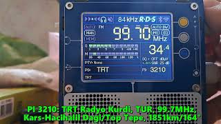 16.06.2024 12:44UTC, [Es], TRT Radyo Kurdi, TUR, 99.7MHz, 1851km