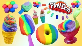 Play Doh Desserts, Ice Cream, Cakes, Donuts and Bakery SUPER Video!