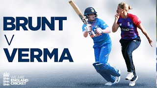 EPIC BATTLE - Brunt v Verma | England Women v India 2021 Series | Test, ODI and T20