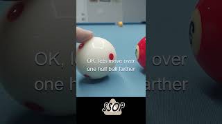 Spot Shot Half Ball Hit Aim Ghost #shorts #pool #spotshot #aim #ghostball #shortstoponpool