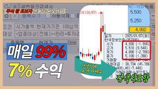 하루 딱 7% 먹는 검색식 꼭 저장하세요