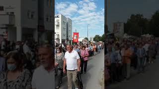 Procession of the Holy Blood on Holy Sunday 2021 in Ludbreg, Croatia