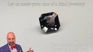 4.88ct Octagonal/Emerald Cut Grey Purple Spinel GIA Certified Unheated - GIASP0007