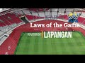 Ukuran Lapangan Sepakbola Standar Nasional dan Internasional Lengkap || Laws of the games FIFA ||