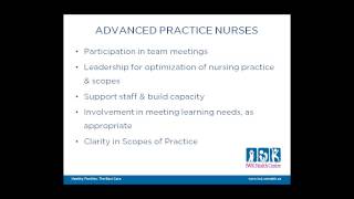 Implementing the Collaborative Care model - strengthening nursing and collaborative care