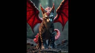 Dragon scaled Cat video animated by Kling AI #ai #kling #aivideo #dragon #cat #mysterious #creature