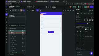 Flutterflow form validation